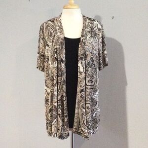 Laura Scott Woman Layered 2 in 1 Paisley Print Tunic Size 16-18